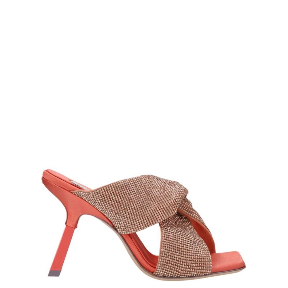 SEBASTIAN Multicolor Viscose Stiletto Heel Women's Sandals